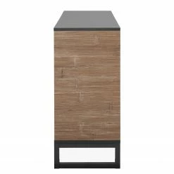 Loftscape Sideboard Mid West I - Bambus Dekor / Anthrazit -BÜROMÖBEL Verkaufsgeschäft 1000344591 220407 033 DETAILS P000000001000344591