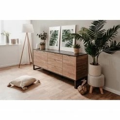 Loftscape Sideboard Mid West II - Bambus Dekor / Anthrazit -BÜROMÖBEL Verkaufsgeschäft 1000344600 220407 021 MOOD DETAILS P000000001000344600 mood