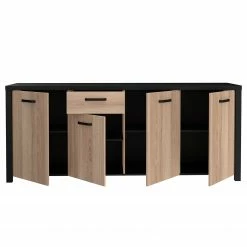 Red Living Sideboard Westlock II - Esche Dekor / Schwarz 16 Red Living Sideboard Westlock II - Esche Dekor / Schwarz -BÜROMÖBEL Verkaufsgeschäft 1000344679 220414 035 DETAILS P000000001000344679