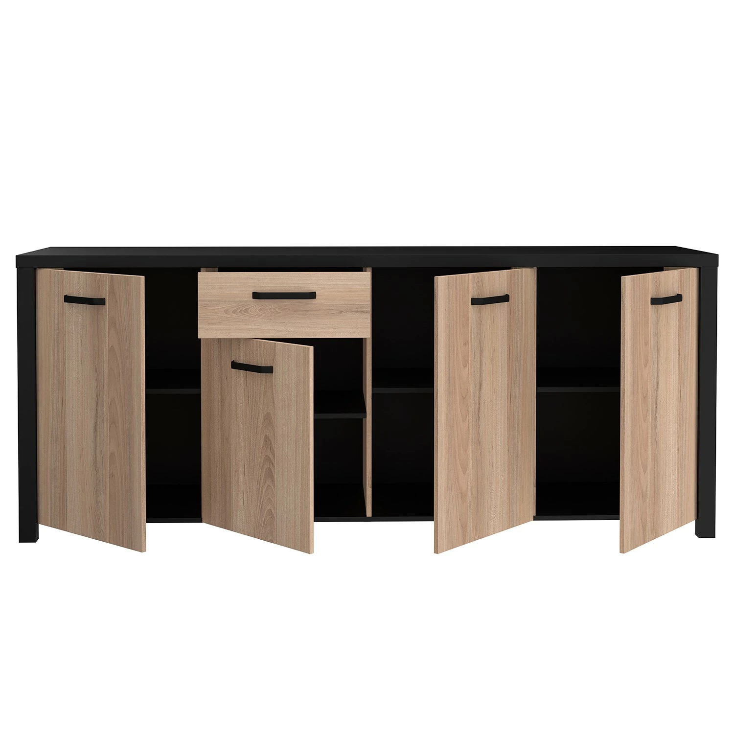 Red Living Sideboard Westlock II - Esche Dekor / Schwarz 7 Red Living Sideboard Westlock II - Esche Dekor / Schwarz – Bild 5