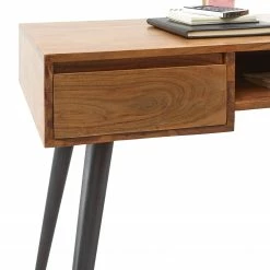 Ars manufacti Schreibtisch Tim - Akazie massiv / Metall - Akazie / Schwarz -BÜROMÖBEL Verkaufsgeschäft 1000346337 220826 030 DETAILS P000000001000346337 1