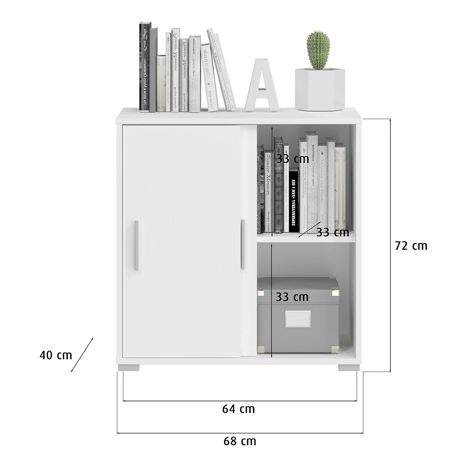 Fredriks Schreibtisch-Kombination Thamali III - Weiß 14 Fredriks Schreibtisch-Kombination Thamali III - Weiß – Bild 13