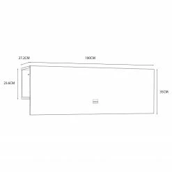Loftscape Wandschreibtisch Prandi - Matt Weiß - Breite: 100 cm -BÜROMÖBEL Verkaufsgeschäft 1000347234 220621 501 SKETCH DETAILS P000000001000347234 sketch