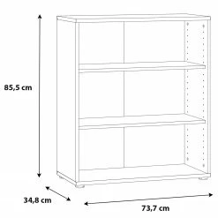 Fredriks Büroregal Wisla - Weiß - 74 x 86 cm -BÜROMÖBEL Verkaufsgeschäft 1000348151 220505 500 SKETCH DETAILS P000000001000348151 sketch