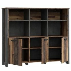 Fredriks Büroregal Clifford - Altholz Dekor / Dunkelgrau 14 Fredriks Büroregal Clifford - Altholz Dekor / Dunkelgrau -BÜROMÖBEL Verkaufsgeschäft 1000348167 220505 032 DETAILS P000000001000348167