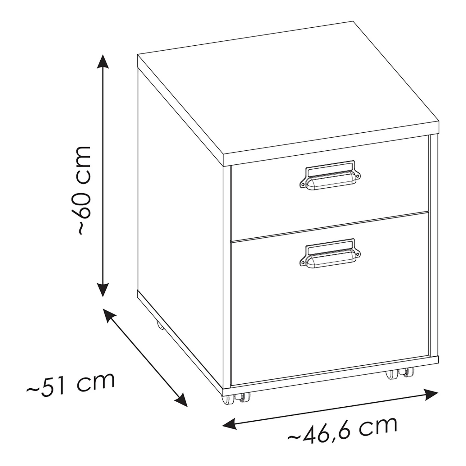 Ridgevalley Rollcontainer Shutter - Eiche Dekor 9 Ridgevalley Rollcontainer Shutter - Eiche Dekor – Bild 7