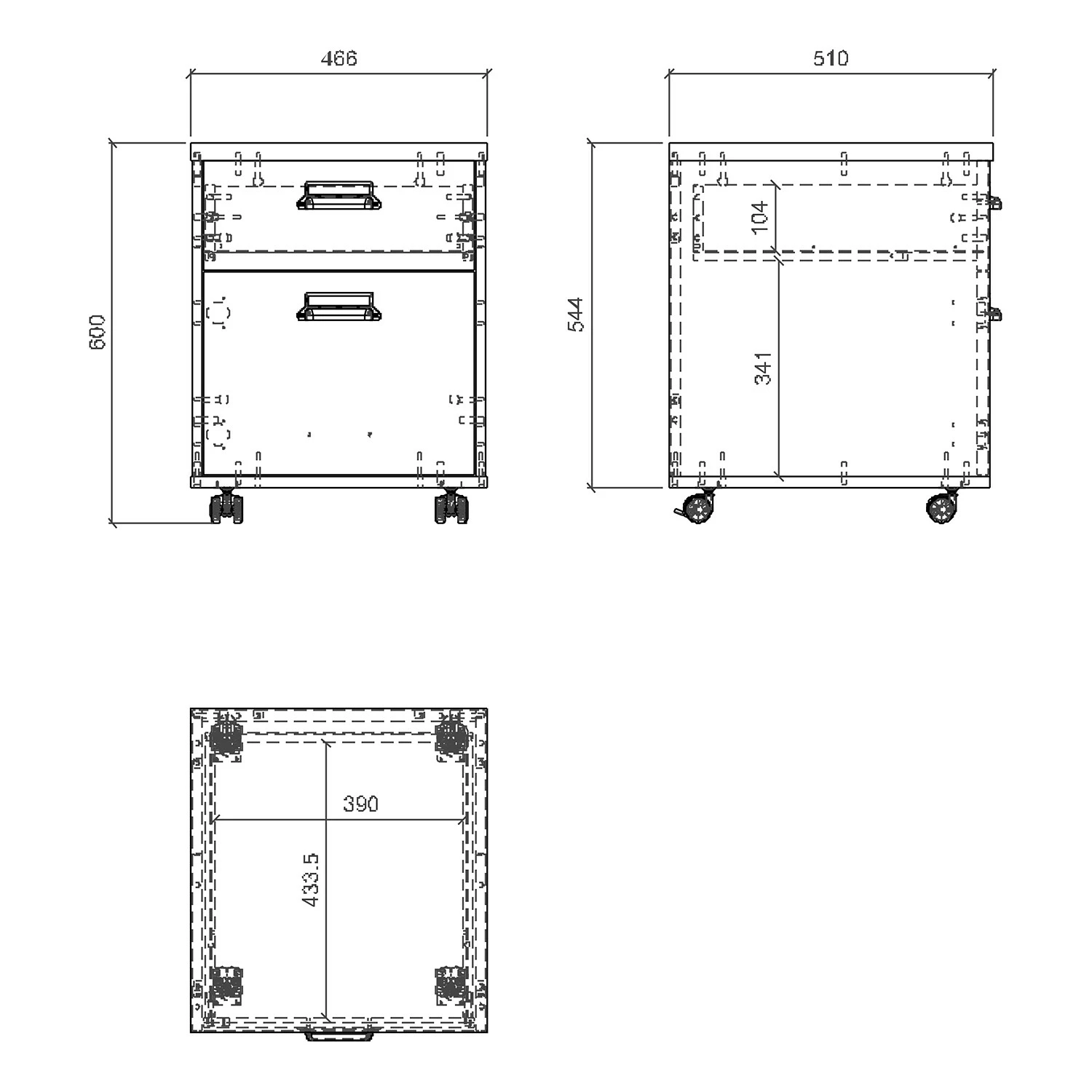 Ridgevalley Rollcontainer Shutter - Eiche Dekor 10 Ridgevalley Rollcontainer Shutter - Eiche Dekor – Bild 8