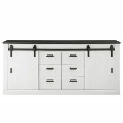 Ridgevalley Sideboard Shutter II - Pinie Weiß Dekor -BÜROMÖBEL Verkaufsgeschäft 1000348676 220505 030 DETAILS P000000001000348676