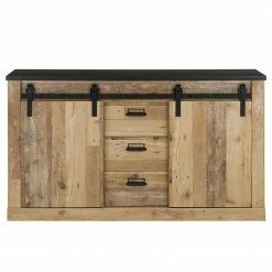 Ridgevalley Sideboard Shutter I - Eiche Dekor -BÜROMÖBEL Verkaufsgeschäft 1000348697 220505 030 DETAILS P000000001000348697