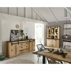 Ridgevalley Sideboard Shutter II - Eiche Dekor -BÜROMÖBEL Verkaufsgeschäft 1000348708 220505 021 MOOD DETAILS P000000001000348708 mood