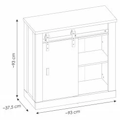 Ridgevalley Büro-Set Shutter II (2-teilig) - Eiche Dekor -BÜROMÖBEL Verkaufsgeschäft 1000348749 220505 501 SKETCH DETAILS P000000001000348749 sketch