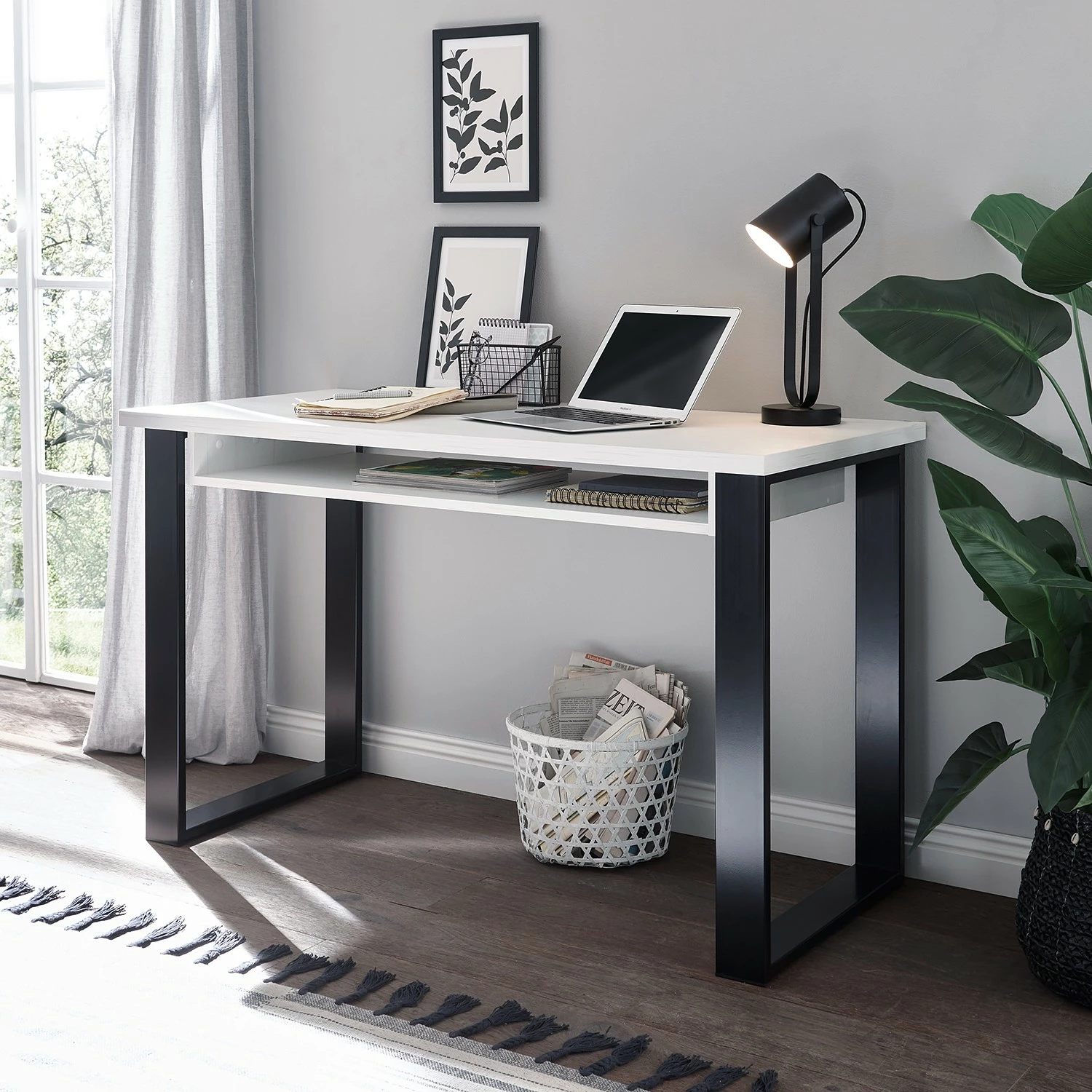 Ridgevalley Büro-Set Shutter III (2-teilig) - Pinie Weiß Dekor 6 Ridgevalley Büro-Set Shutter III (2-teilig) - Pinie Weiß Dekor – Bild 4