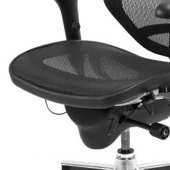 Nowy Styl Bürostuhl Enjoy - Netzstoff / Kunsstoff / Aluminium - Schwarz / Chrom -BÜROMÖBEL Verkaufsgeschäft 1000352320 220816 032 DETAILS P000000001000352320