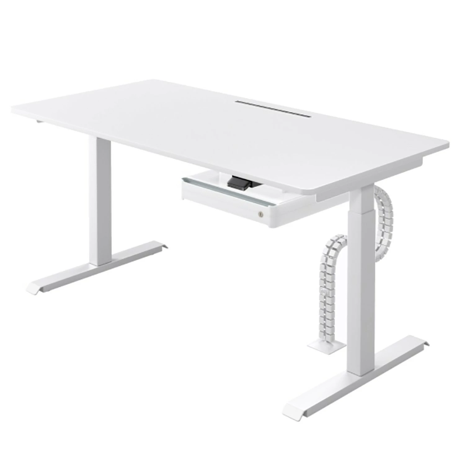 Loftscape Schreibtisch Warnes II - (Elektrisch höhenverstellbar) - Weiß - Breite: 160 cm 3 Loftscape Schreibtisch Warnes II - (Elektrisch höhenverstellbar) - Weiß - Breite: 160 cm