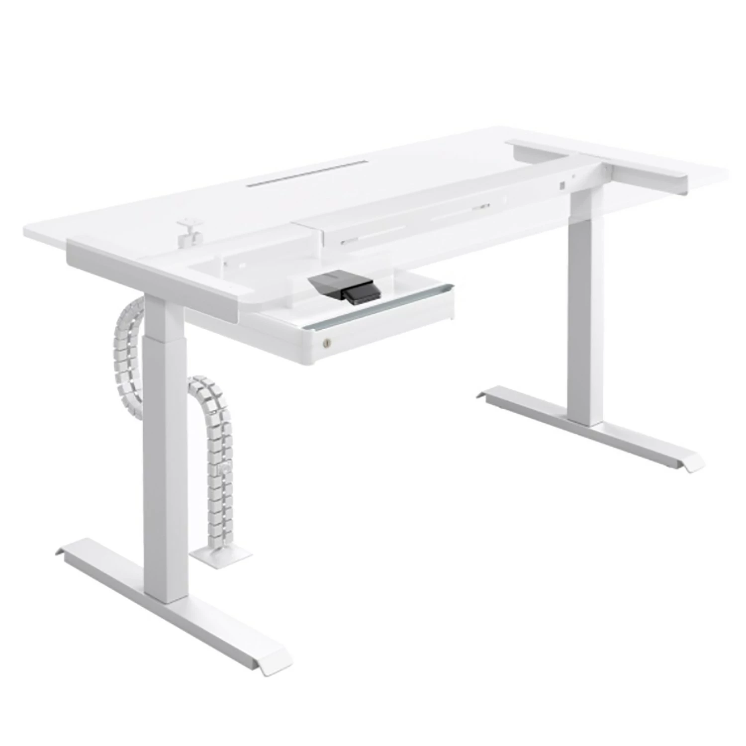 Loftscape Schreibtisch Warnes II - (Elektrisch höhenverstellbar) - Weiß - Breite: 160 cm 4 Loftscape Schreibtisch Warnes II - (Elektrisch höhenverstellbar) - Weiß - Breite: 160 cm – Bild 2