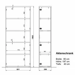 Germania Büroset GW-Lissabon III (3-teilig) - Eiche Navarra Dekor / Graphit -BÜROMÖBEL Verkaufsgeschäft 1000353370 220520 502 SKETCH DETAILS P000000001000353370 sketch
