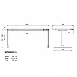 Germania Büroset GW-Lissabon XII (6-teilig) - Breite: 160 cm -BÜROMÖBEL Verkaufsgeschäft 1000353373 220520 500 SKETCH DETAILS P000000001000353373 sketch