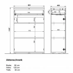 Germania Büroset GW-Lissabon XII (6-teilig) - Breite: 160 cm -BÜROMÖBEL Verkaufsgeschäft 1000353373 220520 502 SKETCH DETAILS P000000001000353373 sketch
