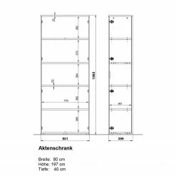 Germania Büroset GW-Lissabon XII (6-teilig) - Breite: 160 cm -BÜROMÖBEL Verkaufsgeschäft 1000353373 220520 504 SKETCH DETAILS P000000001000353373 sketch