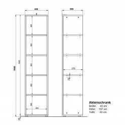 Germania Büroset GW-Lissabon VII (6-teilig) - Eiche Navarra Dekor / Graphit -BÜROMÖBEL Verkaufsgeschäft 1000353378 220520 505 SKETCH DETAILS P000000001000353378 sketch 1