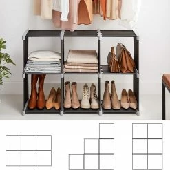 Loftscape Regal Waledas - Schwarz / Grau -BÜROMÖBEL Verkaufsgeschäft 1000353420 220601 032 DETAILS P000000001000353420