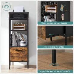 Red Living Regal Mocksville - Braun / Schwarz -BÜROMÖBEL Verkaufsgeschäft 1000353473 220601 033 DETAILS P000000001000353473