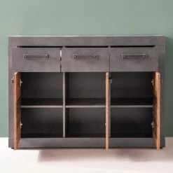 Trendteam Kommode Indy II - Altholz Dekor / Anthrazit -BÜROMÖBEL Verkaufsgeschäft 1000353496 220520 022 MOOD DETAILS P000000001000353496 mood