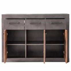 Trendteam Kommode Indy II - Altholz Dekor / Anthrazit -BÜROMÖBEL Verkaufsgeschäft 1000353496 220520 031 DETAILS P000000001000353496