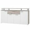 Loftscape Sideboard Union City - Matt Weiß / Sandeiche Dekor