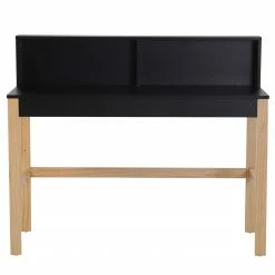 Loftscape Schreibtisch Pelotas - Pinie teilmassiv - Schwarz / Pinie -BÜROMÖBEL Verkaufsgeschäft 1000356849 220615 030 DETAILS P000000001000356849