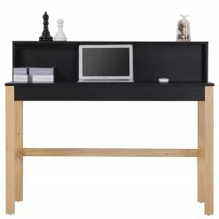 Loftscape Schreibtisch Pelotas - Pinie teilmassiv - Schwarz / Pinie -BÜROMÖBEL Verkaufsgeschäft 1000356849 220615 035 DETAILS P000000001000356849