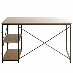 Red Living Schreibtisch Eibar I - Metall - Eiche Dekor / Schwarz -BÜROMÖBEL Verkaufsgeschäft 1000356851 220609 032 DETAILS P000000001000356851