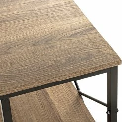 Red Living Schreibtisch Eibar I - Metall - Eiche Dekor / Schwarz -BÜROMÖBEL Verkaufsgeschäft 1000356851 220609 033 DETAILS P000000001000356851