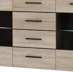 Loftscape Sideboard Taradale - Inkl. Beleuchtung - Eiche Sonoma Dekor -BÜROMÖBEL Verkaufsgeschäft 1000357994 220616 041 DETAILS P000000001000357994