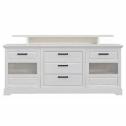 Ridgevalley Sideboard New Dessa II - Kiefer Weiß Dekor -BÜROMÖBEL Verkaufsgeschäft 1000357995 220616 040 DETAILS P000000001000357995