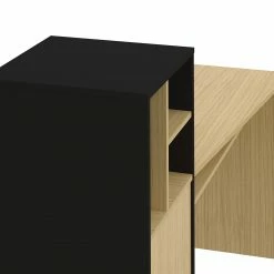 Temahome Schreibtisch-Kombination Mitch - Eiche Dekor / Schwarz -BÜROMÖBEL Verkaufsgeschäft 1000358886 220615 075 DETAILS P000000001000358886