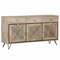 Ridgevalley Sideboard Lumby I - Mango massiv - Mango Hell / Grau