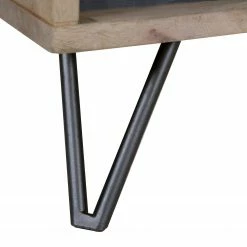 Ridgevalley Sideboard Lumby II - Mango massiv - Mango Hell / Grau -BÜROMÖBEL Verkaufsgeschäft 1000359923 220621 040 DETAILS P000000001000359923