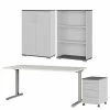 Germania Büroset GW-Profi 2.0 II (4-teilig) - Höhenverstellbar - Hellgrau -BÜROMÖBEL Verkaufsgeschäft 1000360357 220622 010 IMAGE P000000001000360357