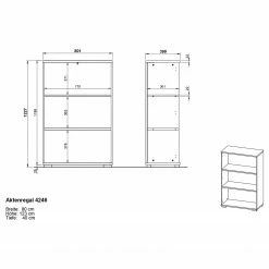 Germania Büroset GW-Profi 2.0 II (4-teilig) - Höhenverstellbar - Hellgrau -BÜROMÖBEL Verkaufsgeschäft 1000360357 220622 501 SKETCH DETAILS P000000001000360357 sketch