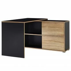 Germania Büroset Mingle III (3-teilig) - Anthrazit / Eiche Sonoma Dekor -BÜROMÖBEL Verkaufsgeschäft 1000360363 220622 030 DETAILS P000000001000360363