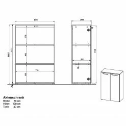 Germania Büroset GW-Agenda II (4-teilig) - Höhenverstellbar - Eiche Grandson Dekor -BÜROMÖBEL Verkaufsgeschäft 1000360372 220622 501 SKETCH DETAILS P000000001000360372 sketch