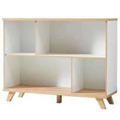 Germania Büroset Neston (5-teilig) - Weiß / Eiche Sanremo Dekor -BÜROMÖBEL Verkaufsgeschäft 1000360379 220622 031 DETAILS P000000001000360379