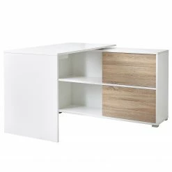 Germania Büroset Mingle I (2-teilig) - Weiß / Eiche Sonoma Dekor -BÜROMÖBEL Verkaufsgeschäft 1000360380 220622 030 DETAILS P000000001000360380