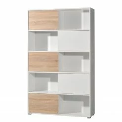 Germania Büroset Mingle I (2-teilig) - Weiß / Eiche Sonoma Dekor -BÜROMÖBEL Verkaufsgeschäft 1000360380 220622 034 DETAILS P000000001000360380