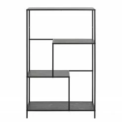 Red Living Regal Zap I - Marmor Schwarz Dekor / Schwarz -BÜROMÖBEL Verkaufsgeschäft 1000362982 220819 030 DETAILS P000000001000362982