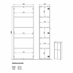 Germania Aktenschrank GW-Pasadena - Weiß / Graphit - Höhe: 196 cm 9 Germania Aktenschrank GW-Pasadena - Weiß / Graphit - Höhe: 196 cm -BÜROMÖBEL Verkaufsgeschäft 1000363828 220722 500 SKETCH DETAILS P000000001000363828 sketch