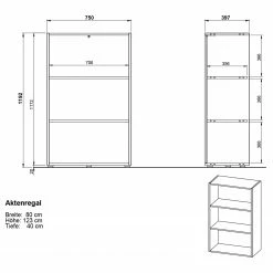Germania Büroset GW-Pasadena II - Graphit / Weiß -BÜROMÖBEL Verkaufsgeschäft 1000363831 220722 502 SKETCH DETAILS P000000001000363831 sketch