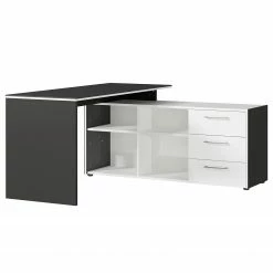 Germania Büroset GW-Pasadena VI - Graphit / Weiß -BÜROMÖBEL Verkaufsgeschäft 1000363836 220722 031 DETAILS P000000001000363836