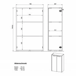 Germania Büroset GW-Pasadena VI - Graphit / Weiß -BÜROMÖBEL Verkaufsgeschäft 1000363836 220722 501 SKETCH DETAILS P000000001000363836 sketch